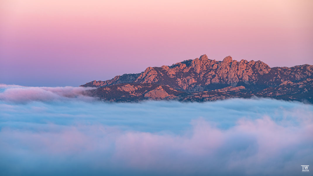 14 Die Berge verwandelten sich dann in Landzungen, im Nebelmeer