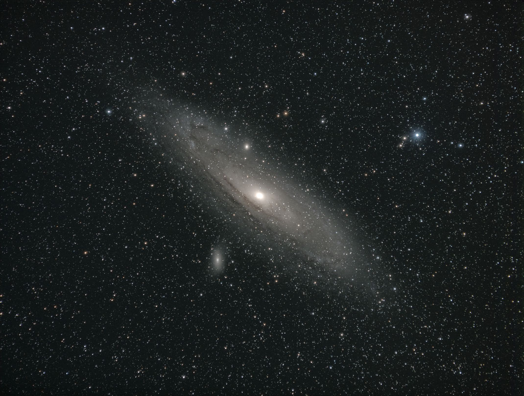 Andromeda Galaxie M31. 70-300mm Tamron an der ZWO ASI1600