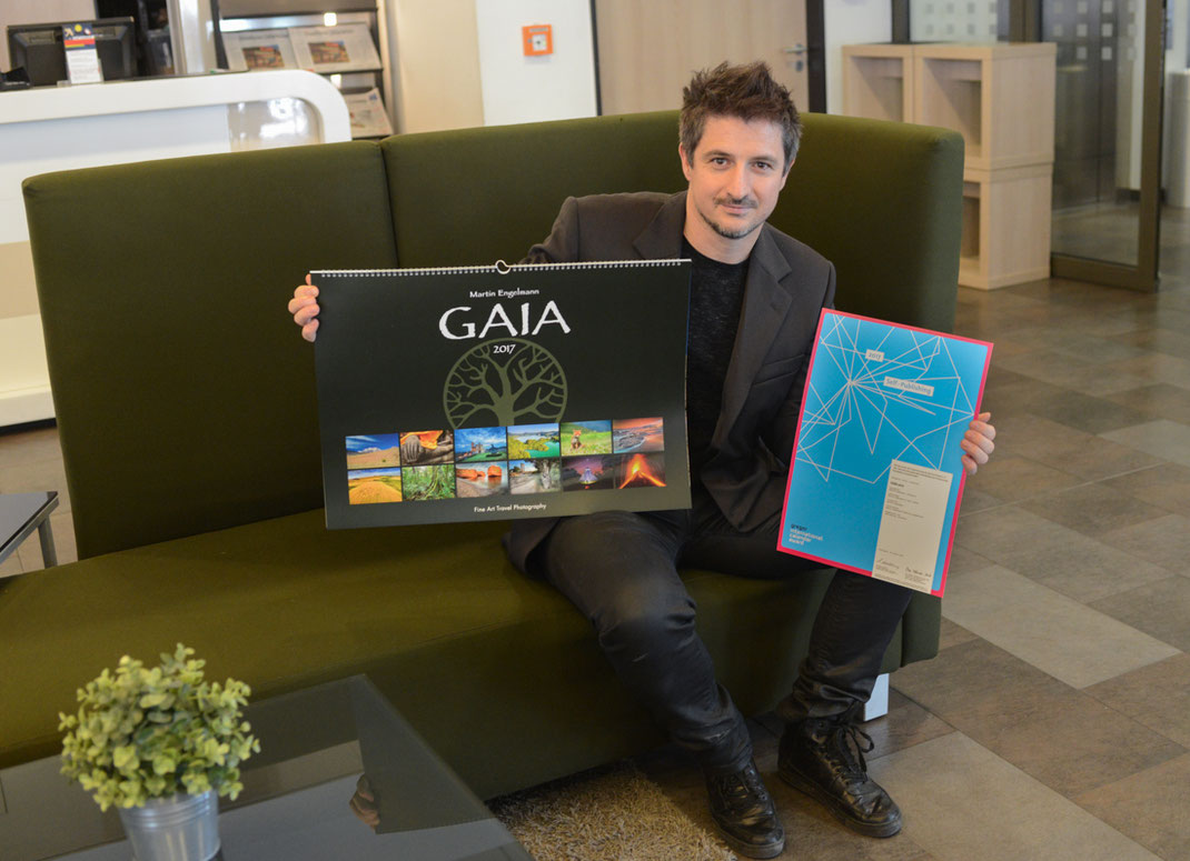 GAIA wurde bereits drei Mal mit dem renommierten internationalen Kalenderpreis, dem „GREGOR INTERNATIONAL CALENDAR AWARD“ in der Kategorie „self publishing“ ausgezeichnet. 