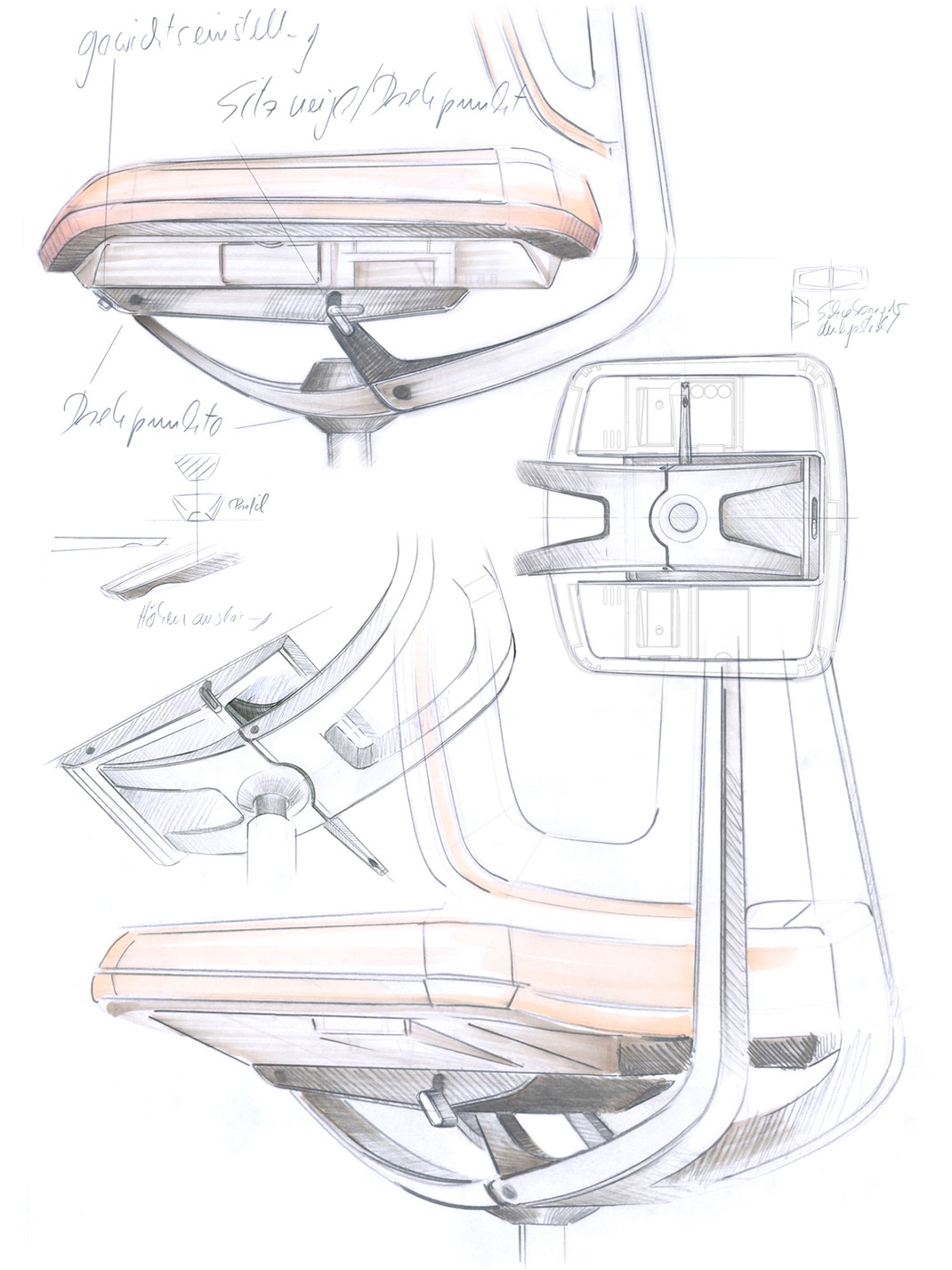 Motionflex-Automatic Mechanik, Dauphin Human Design Group, Büro, Drehstuhl, automatische Gewichtsregulierung, Design, Rüdiger Schaack, minimalen Materialeinsatz, transparente Bauweise, offen gestaltete Struktur