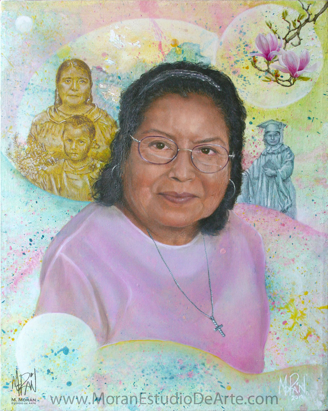 Retrato al oleo Mauricio Moran Estudio De Arte 