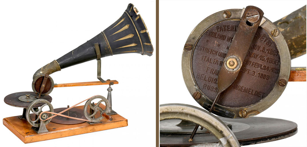 Грамофон Берлінера від гомпанії Kämmer & Reinhardt Gramophone