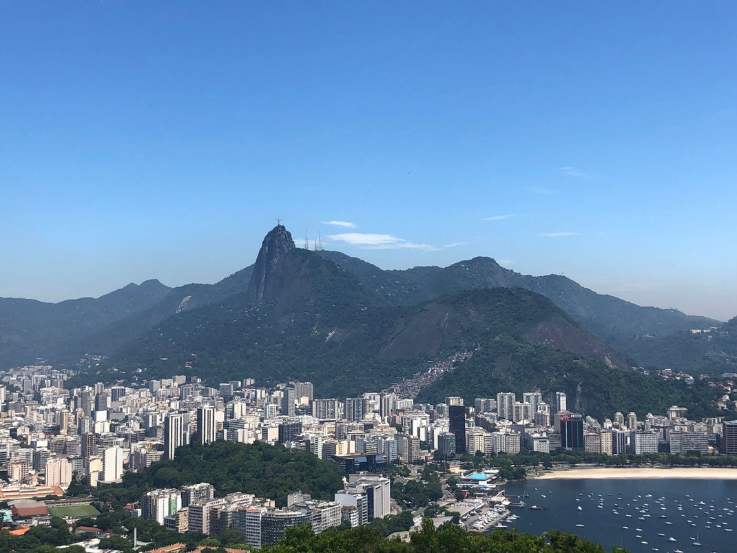 Vue sur Botafogo et le Corcovado