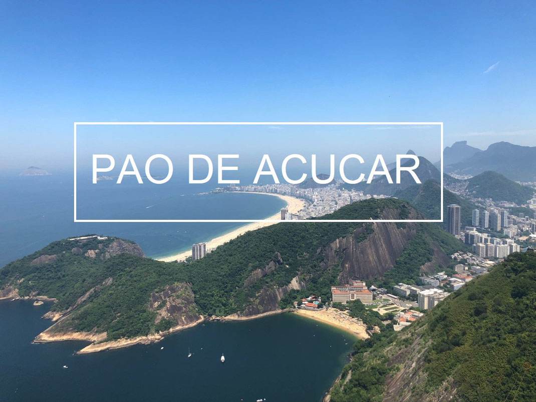 Vue sur copacaba du pain de Sucre