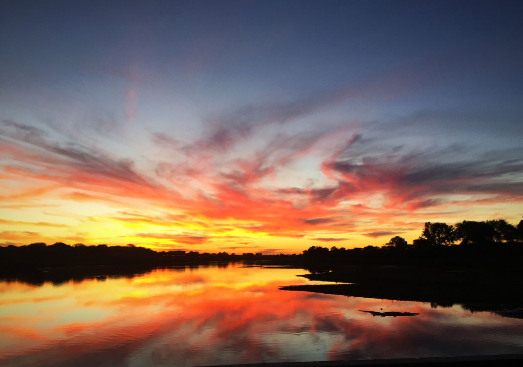 Coucher de soleil sur la rivière Sabie - Kruger