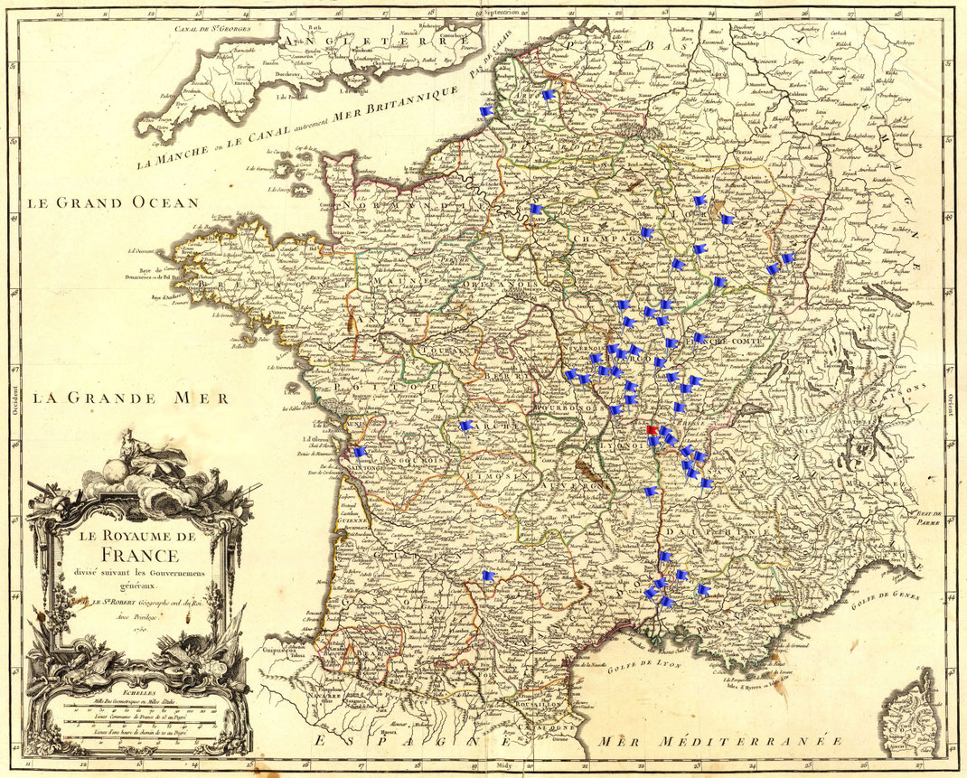 Lieu de naissance des Chanoinesses                                                   