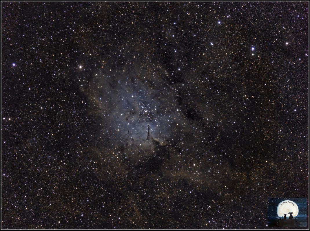 NGC 6823 • C 1941+231 • OCl 124 • Cr 405 • GC 4512 • H VII 18 • h 2049 • HAlpha Filter, OIII und SII - Filter - MeixnerObservatorium