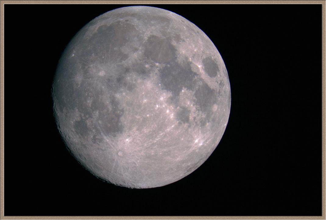 Mondaufnahme mit dem Hyperstarsystem. Brennweite 560 mm, Canon 60Da