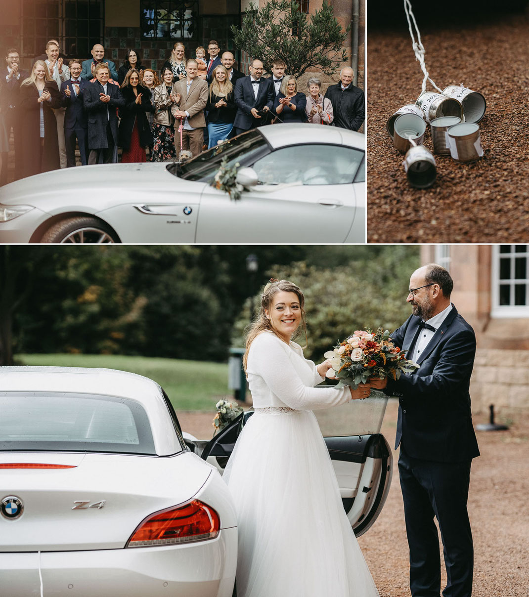 Hochzeitsfotograf Erzgebirge: Emotionale Gratulationen beim Empfang im Wolfsbrunn.