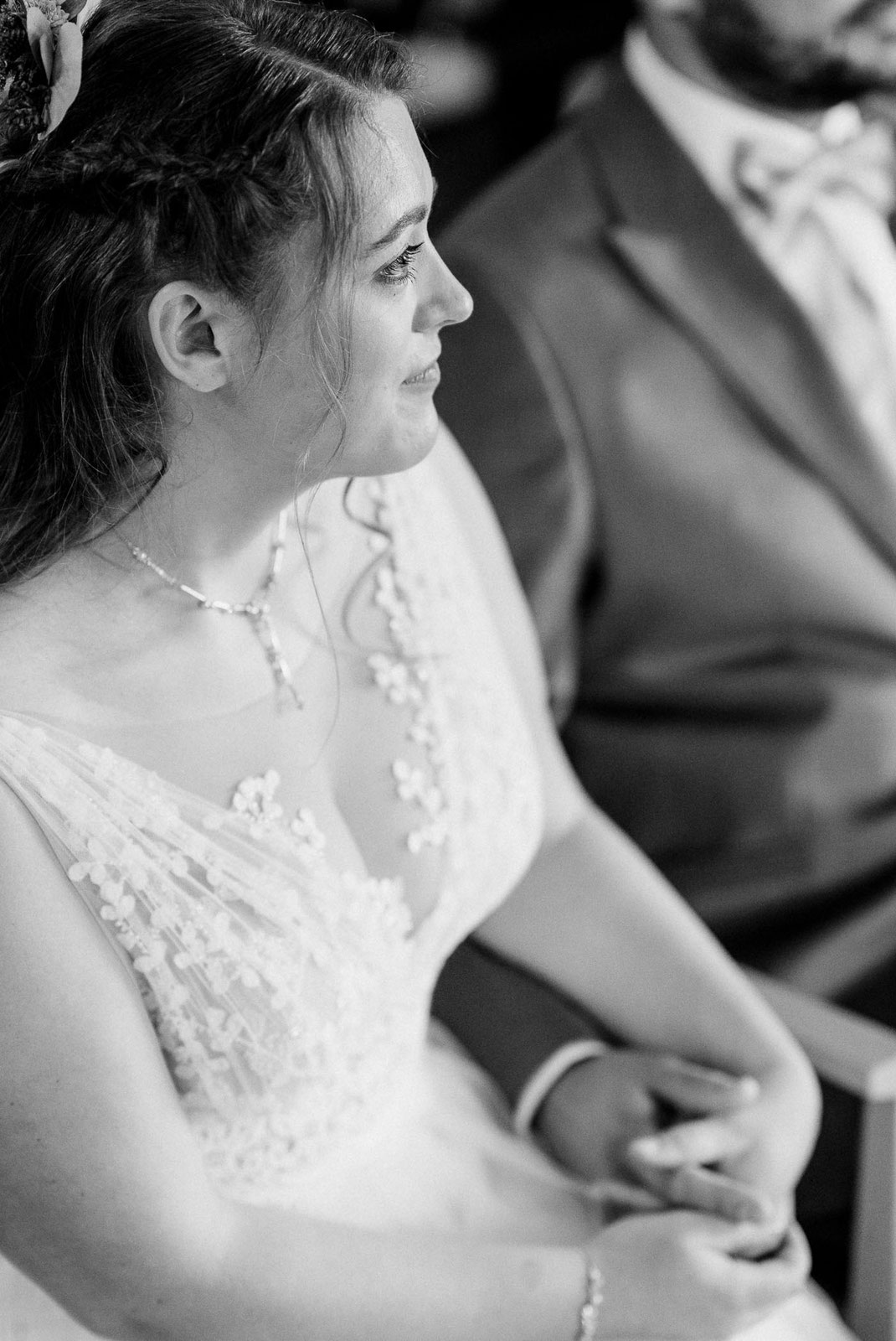 Freudentränen und Emotionen bei der Hochzeit von Jenny und Pascal.