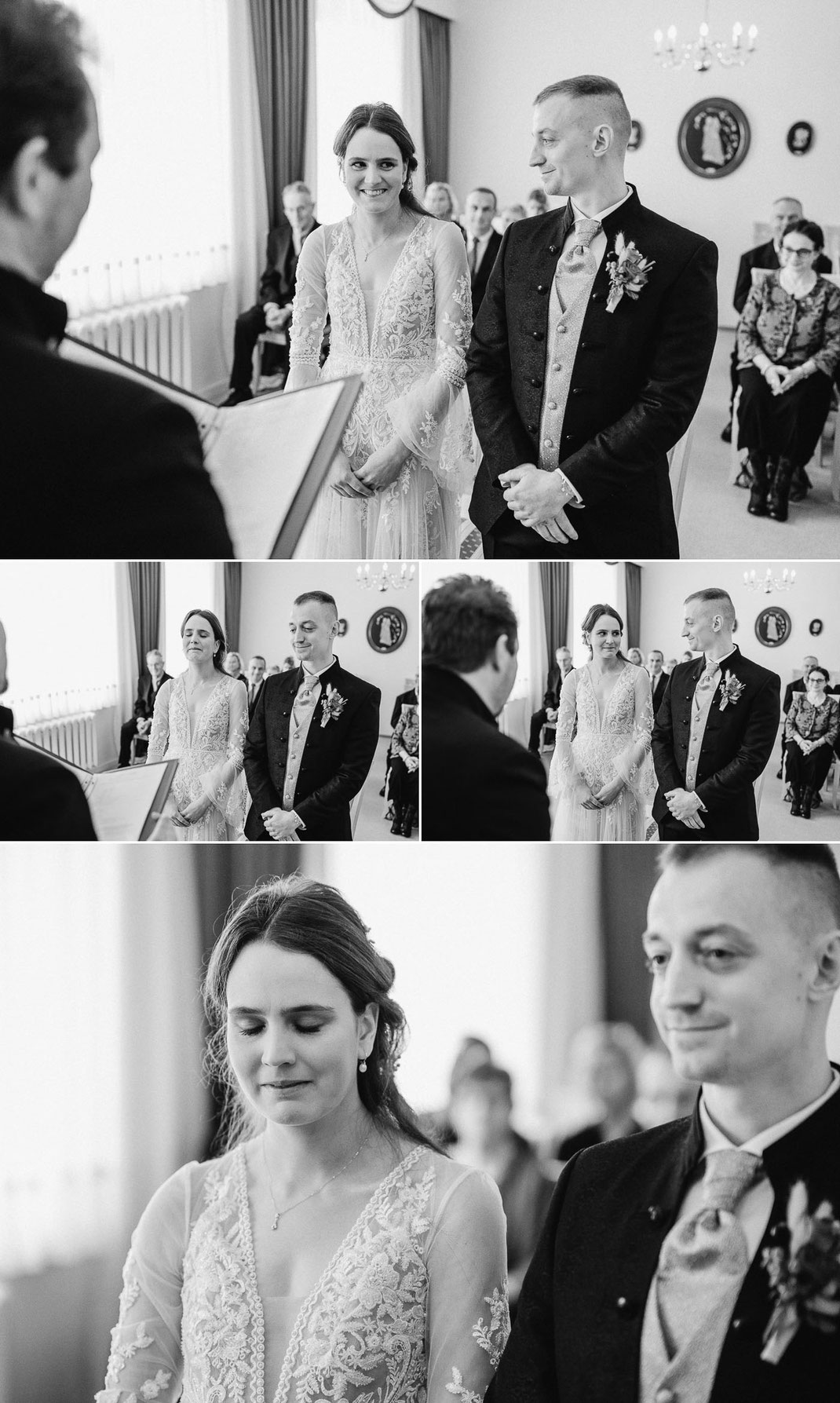JA-Wort in Bärenstein: Das Hochzeitspaar gibt sich das Eheversprechen