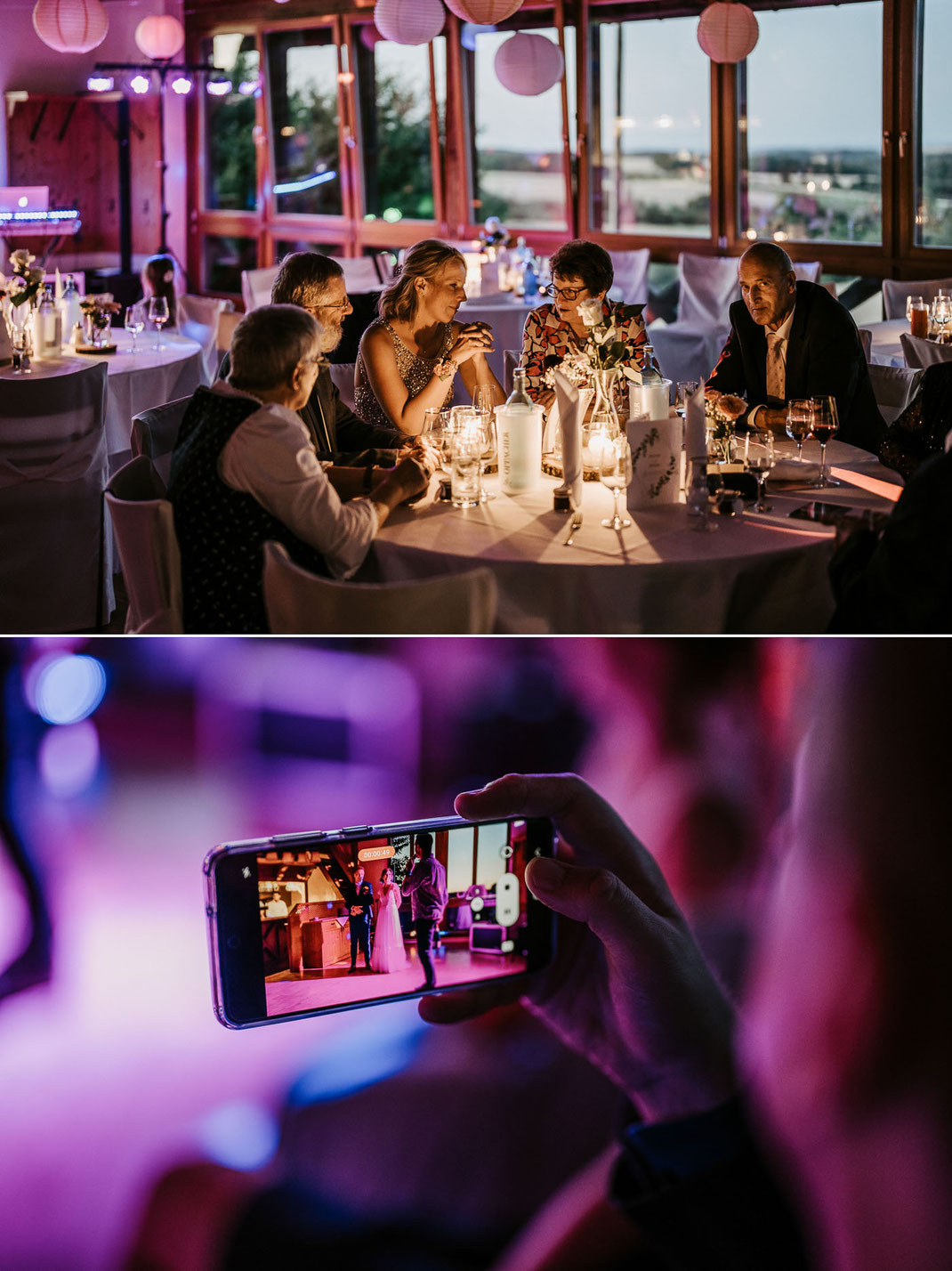 Magischer Eröffnungstanz: Hochzeitsfotograf Dresden: Erster Tanz von Sylvie und David im Hotel Neue Höhe Klingenberg.