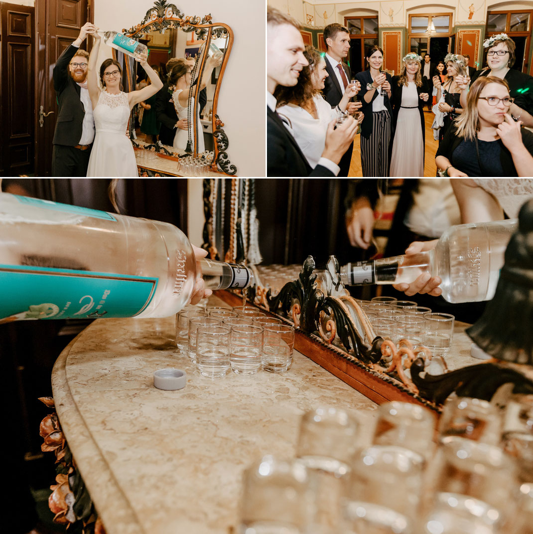 Berliner Luft in einer großen Flasche zur hochzeit