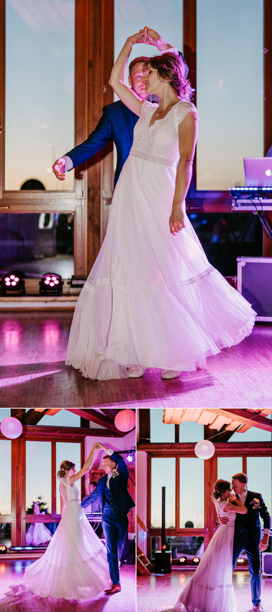 Detail & Nähe: Inniges Paar-Porträt während des Hochzeitstanzes – Lichtechte Emotionen eingefangen von Ben Pfeifer.