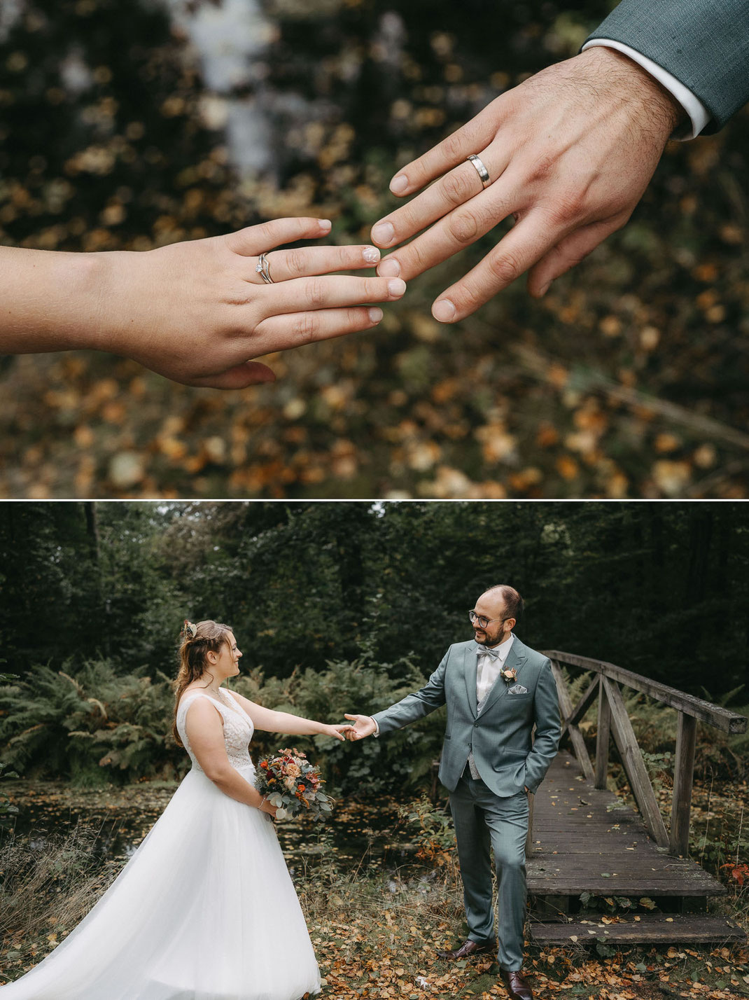 Inniger Moment zwischen Jenny und Pascal im Wolfsbrunn Park.