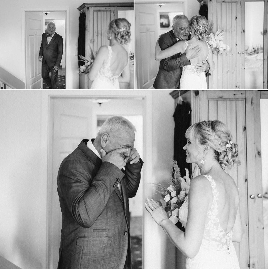 Hochzeit im Waldhof Börnichen: Vater holt Braut aus dem Zimmer ab und weint vor Freude