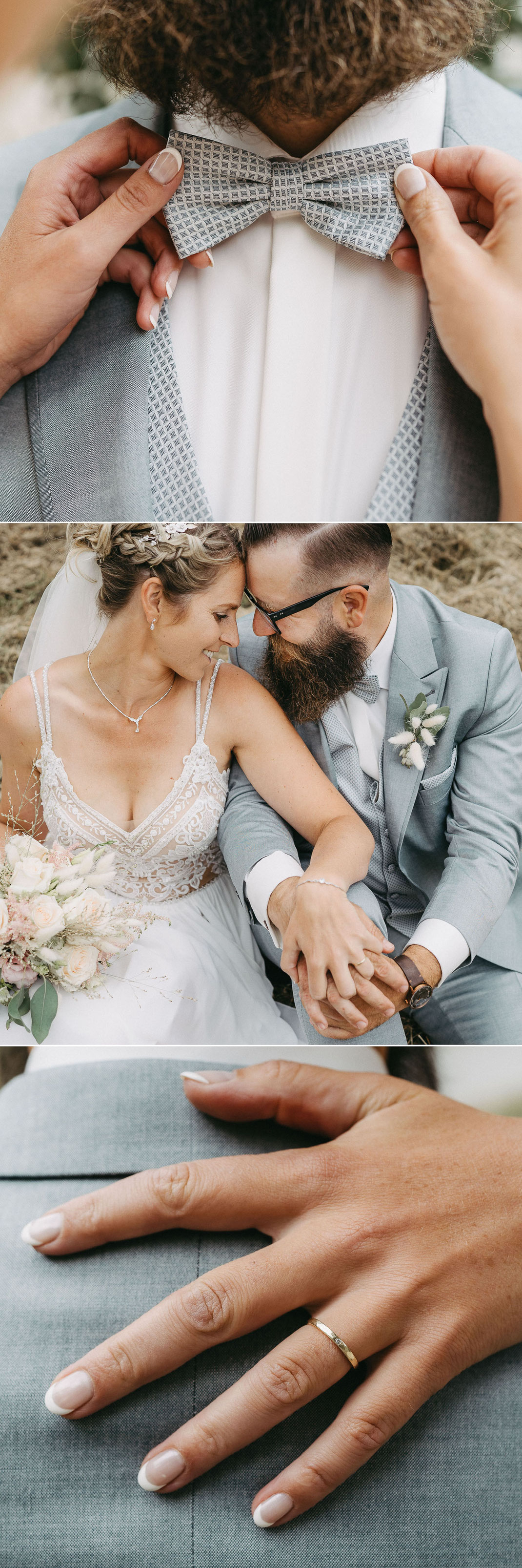 Romantische Hochzeitsfotografie an der Himmelsmühle mit Fokus auf das Paar in der natürlichen Umgebung des Zschopautals.