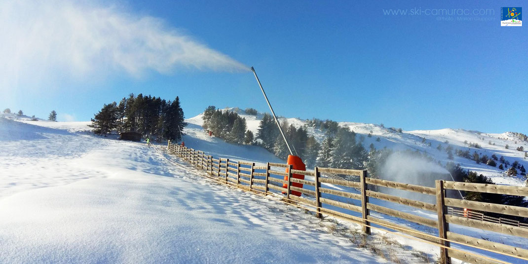 Premiers flocons sur la station de ski de Camurac
