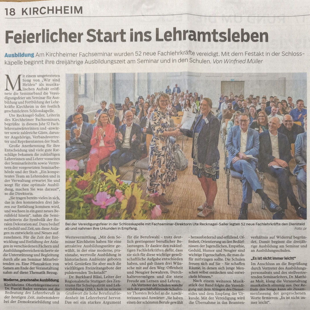 Das SAF Kirchheim in der Presse 2025