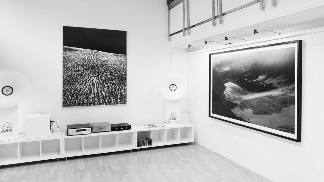 Large-scale fine art print, Swiss Alps mountain glacier photography, limited edition.