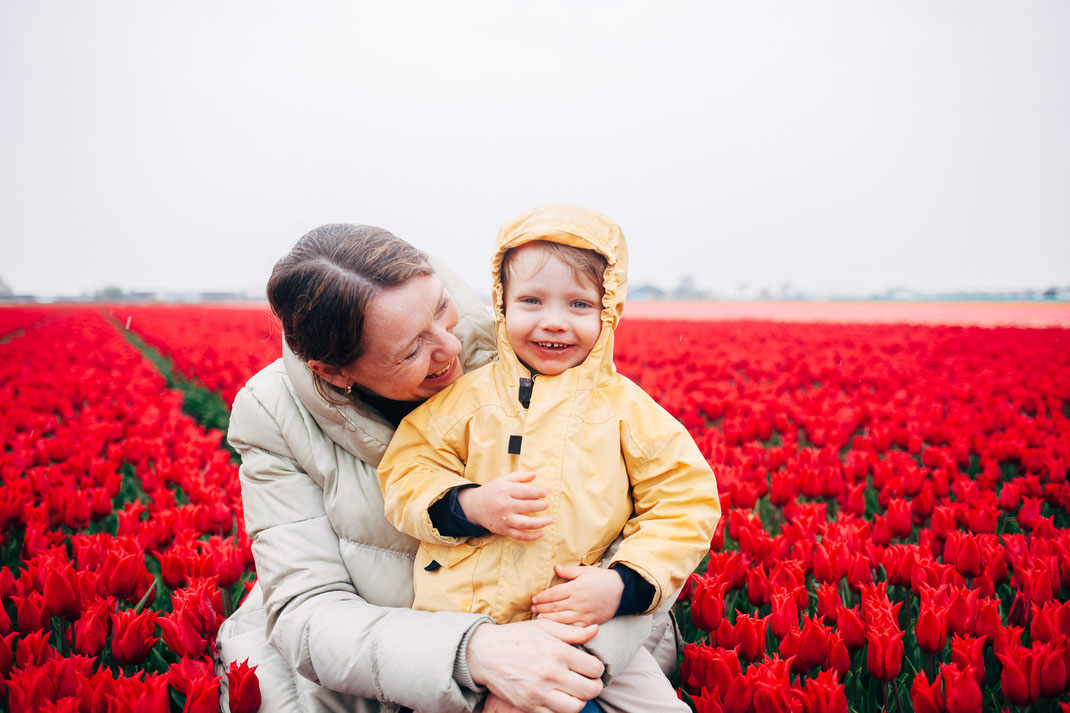 Family photos Lisse tulip fields