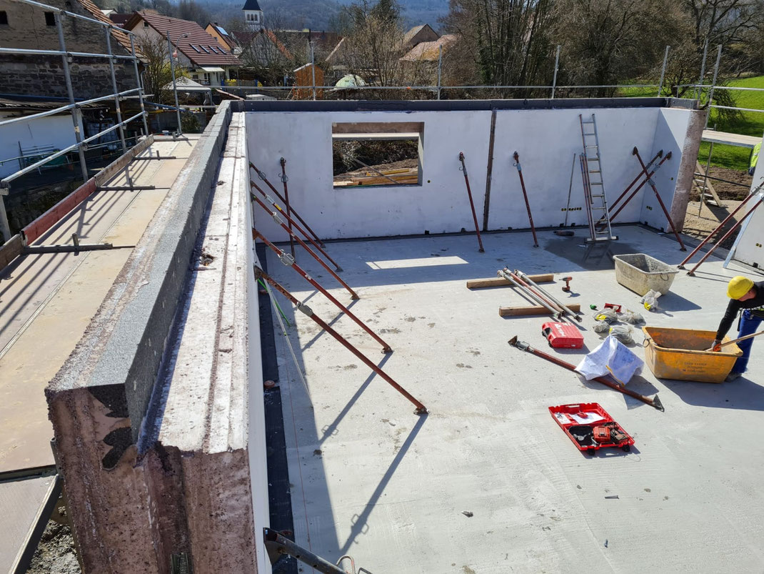 Einfamilienhaus in Zell am Ebersberg - Rohbaumontage