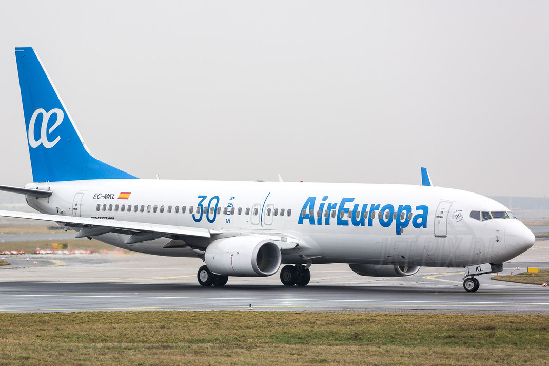 06.01.2018 Ec-mkl-air-europa-boeing-737-85p-wl-2018-01-06-eddf-frankfurt