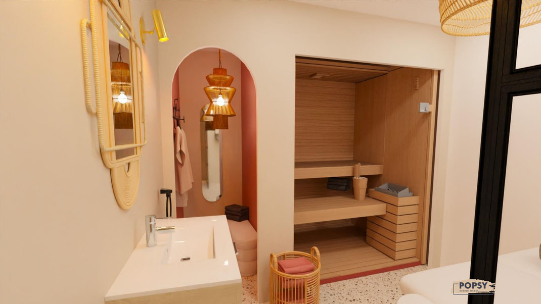 décoration et agencement institut de beauté cabine spa bordeaux le bouscat 33 décoratrice architecte intérieur popsy deco popsydeco