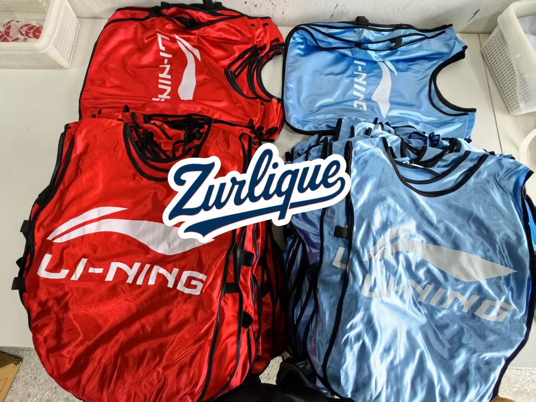 custom training bibs singapore li-ning red and blue quick-dry sports bibs by zurlique