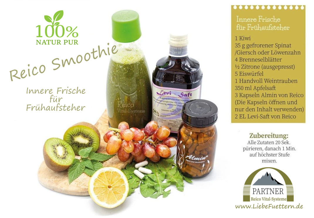 Reico Smooties 100 Prozent Natur Pur aus dem Allgäu - Innere Frische für Frühaufsteher