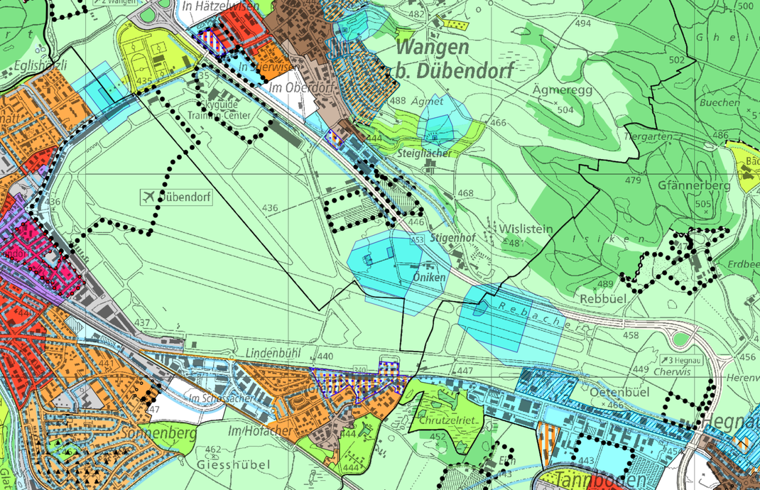 GIS-ZH: bestehende kommunale Zonenordnung