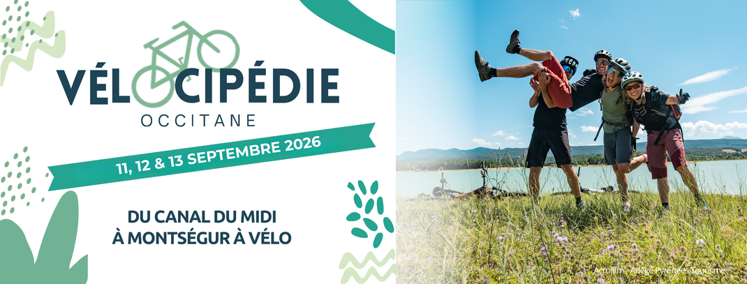 Vélocipédie Occitane 2026 - Voie Verte du Canal du Midi à Montségur