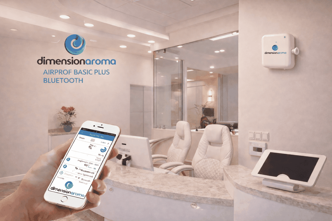 Difusor de aroma profesional en recepción y sala de espera