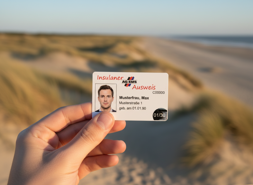 Symbolbild eines Insulaner-Ausweises, erstellt mit KI