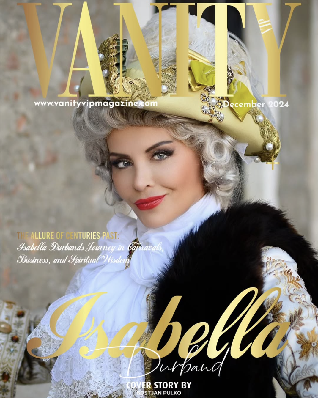 VANITY VIP Magazine 12/2024 - Cover-Foto - @Isabella Durband (Venedig) - Foto: Reimond @herrweding.de