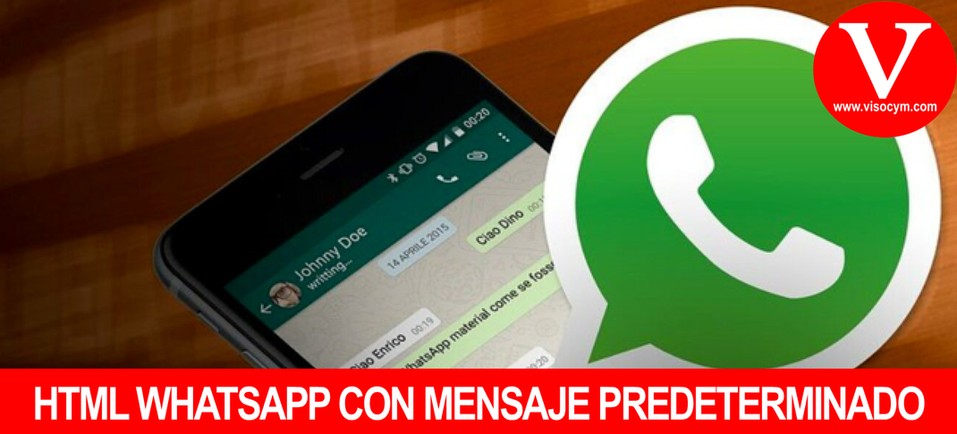 HTML WHATSAPP CON MENSAJE PREDETERMINADO