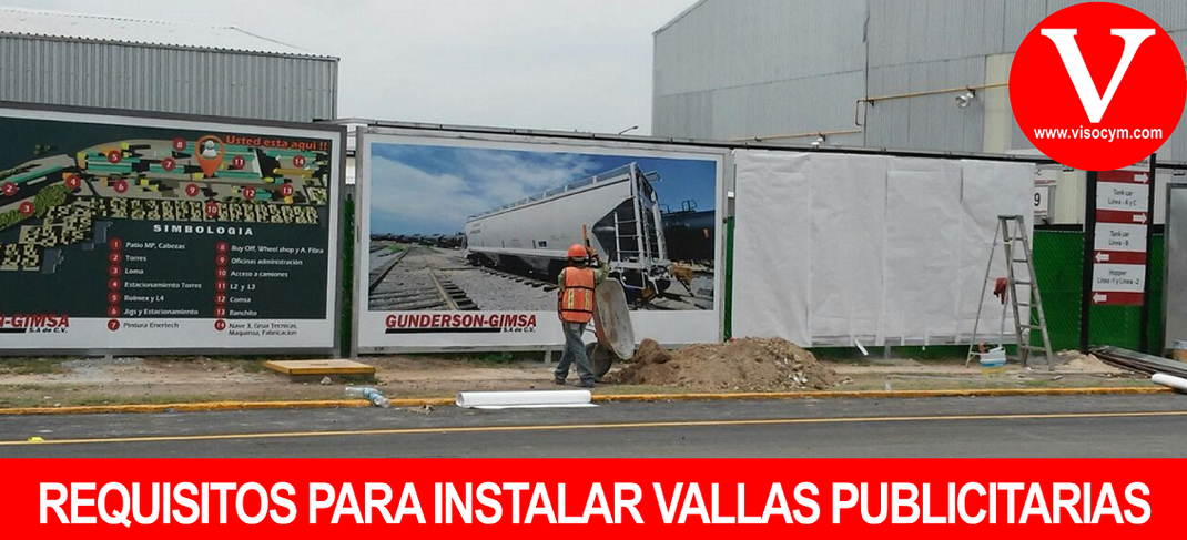 REQUISITOS PARA INSTALAR VALLAS PUBLICITARIAS