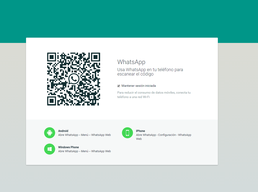 Escanear código QR WhatsApp en pc