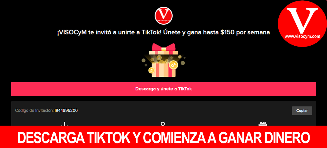 DESCARGA TIKTOK Y COMIENZA A GANAR DINERO
