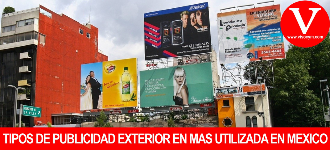 LOS TIPOS DE PUBLICIDAD EXTERIOR MAS UTILIZADA
