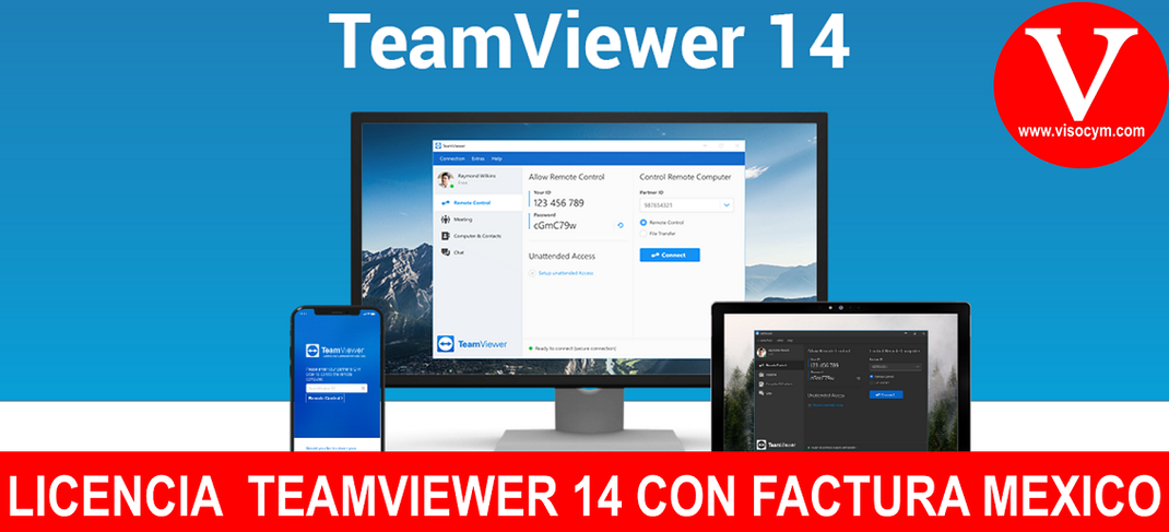 LICENCIA TEAMVIEWER 14 CON FACTURA MEXICO