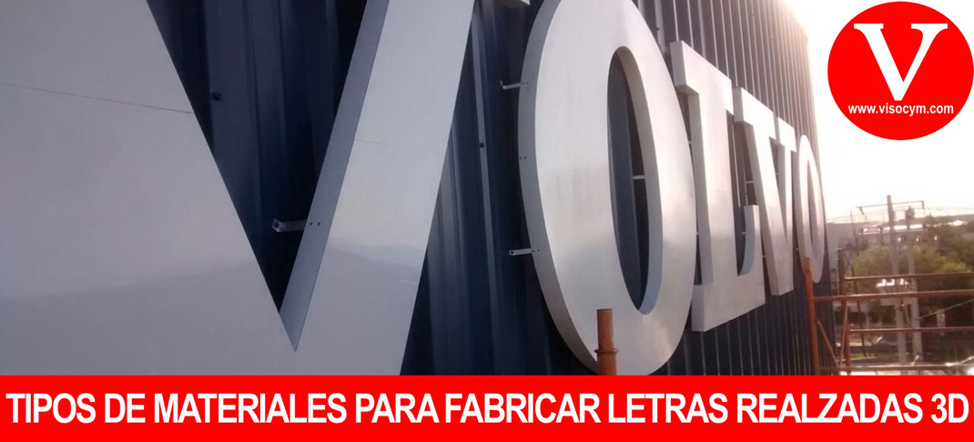 TIPO DE MATERIALES PARA FABRICAR LETRAS 3D