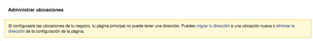 administras ubicaciones