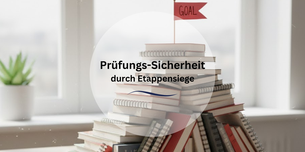 Berg an Lernstoff - Symbol für Prüfungssicherheit durch Lernstruktur