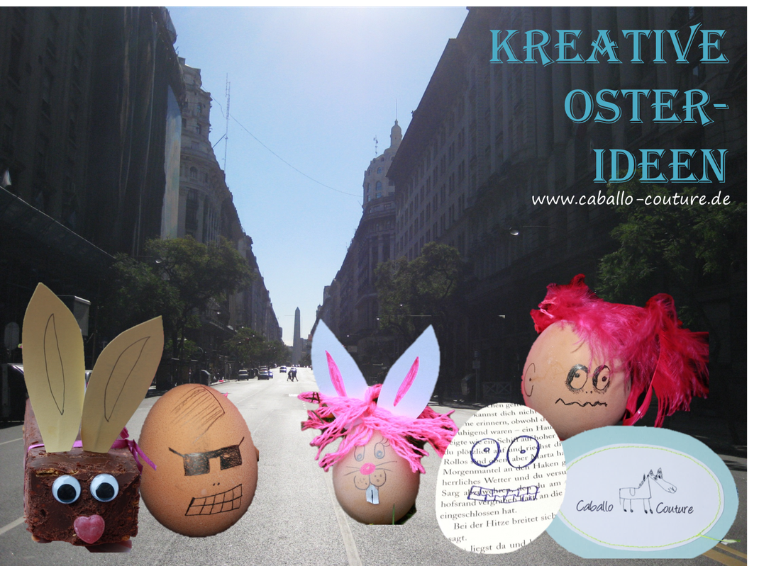 Osteridee; Ostereier; Ostereier bemalen; Kalter Hund; Bücher upcyclen; Caballo Couture; Osterdeko selber machen; Osterdeko; kreative Osterideen