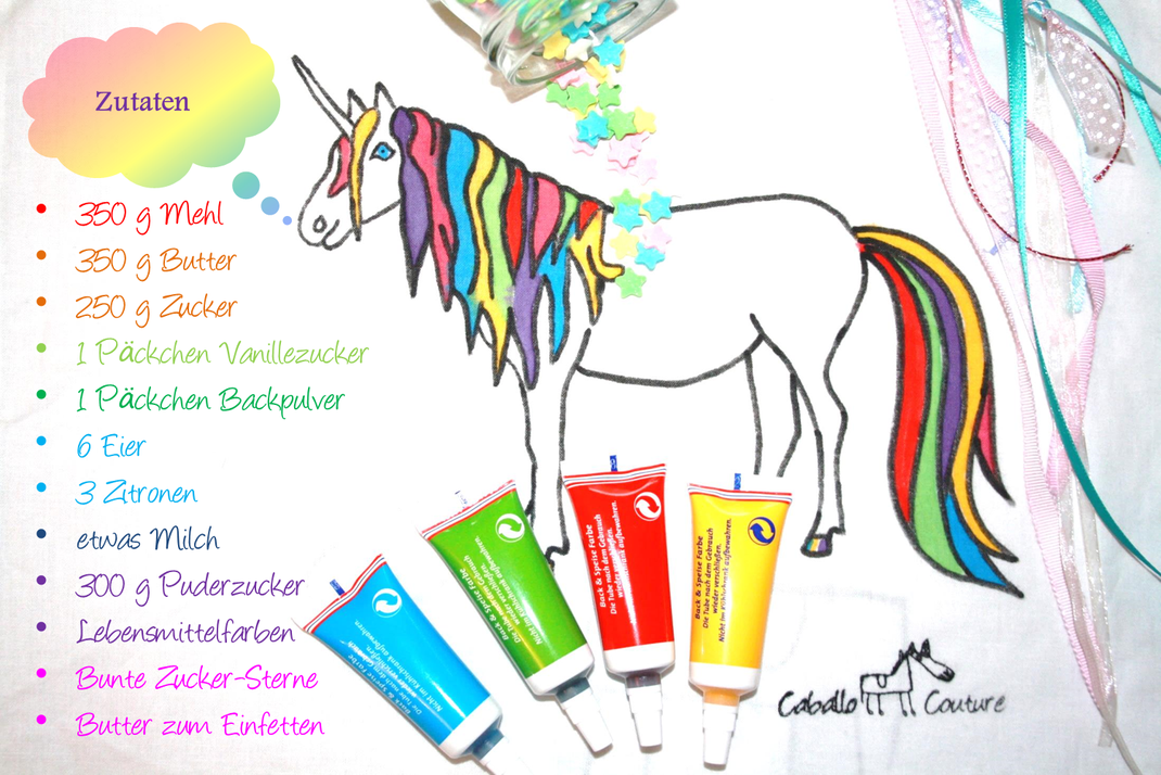 Einhornkuchen backen, Einhorn zum Ausmalen, Vorlage Einhorn, Regenbogenkuchen backen, Regenbogenkuchen, Caballo Couture, Rezept Einhornkuchen, anea-moni, unicorn, unicorn cake