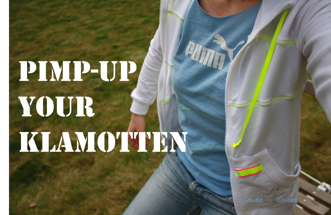 Caballo Couture; Upcycling; Upcycling Mode; Kaputzenpulle; DIY; Kreativ; Design; Köln; Kreativkurse; Nähen; neonfarben