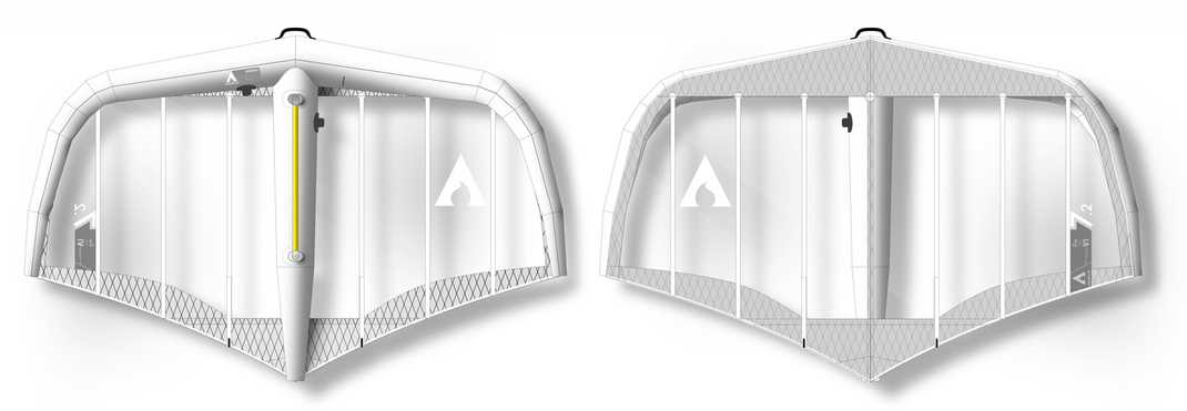 Aqueous Layline V1 7.2m wing technical drawing