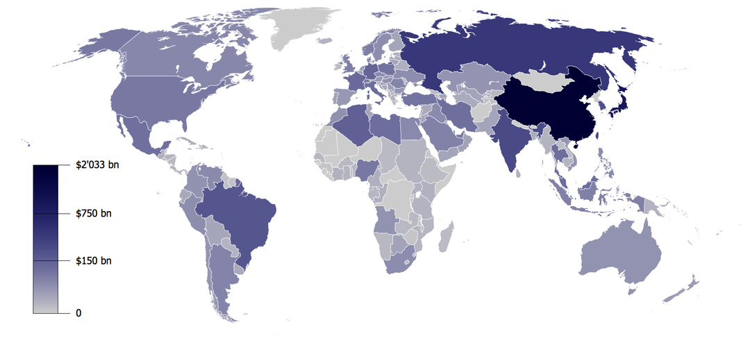 ( Weltwirtschaft ) Reserves Of Foreign Exchange And Gold / ( Weltfuturistischesgerüstmodell ) ( Weltwirtschaftstechnologiemodell )  ( Weltweiterentwicklungsundkooperativmodell )  / A.P. P