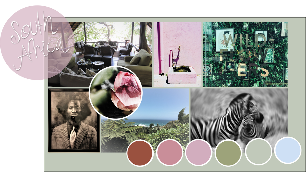 Style und Interior Collage Südafrika